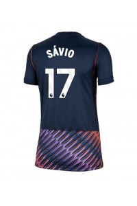 Tottenham Hotspur Savio #17 Jalkapallovaatteet Naisten Vieraspaita 2026-27 Lyhythihainen